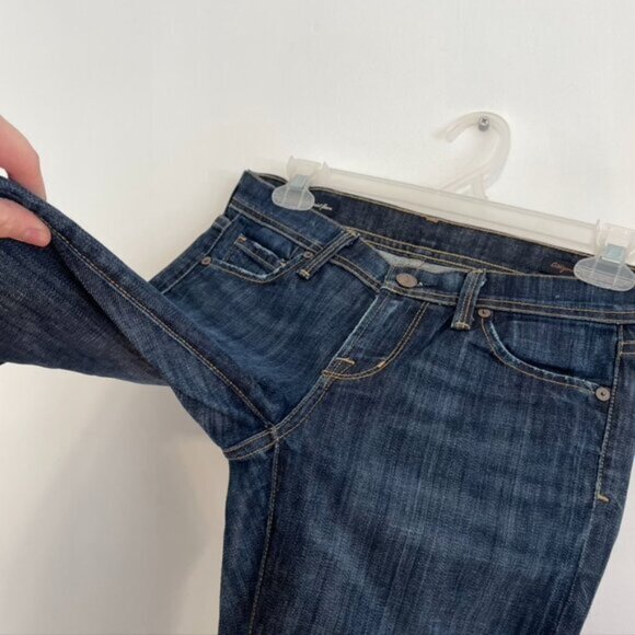 CITIZENS OF HUMANITY COH Ingrid Stretch #002 Low Waist Flare Jean Dark Wash 24 - Picture 11 of 16